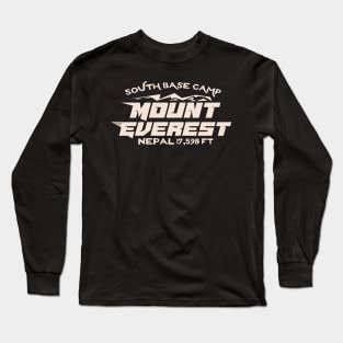 South base camp mount everest nepal Long Sleeve T-Shirt